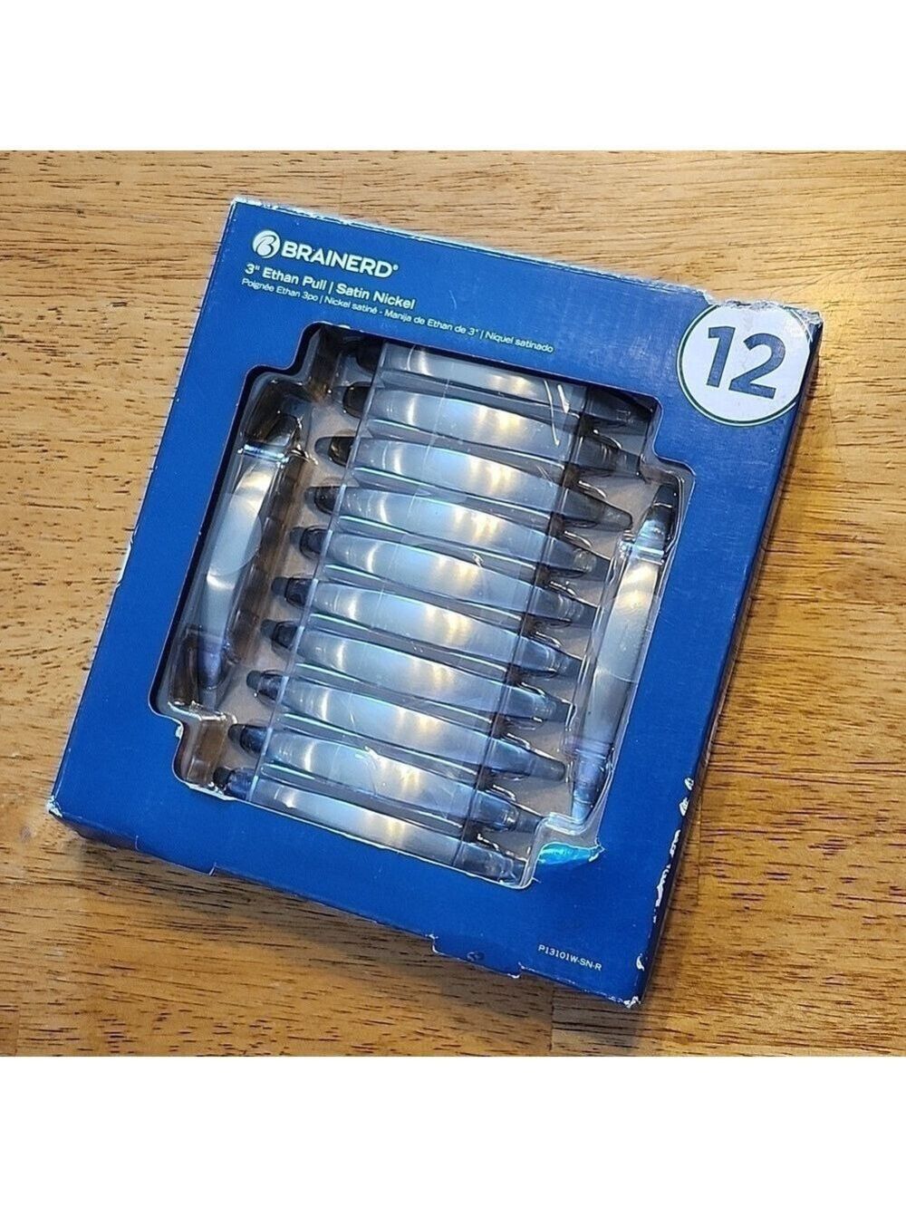 Brainerd Ethan Cabinet Pull Drawer Pull 3 inch Satin Nickle New 12 Included NEW